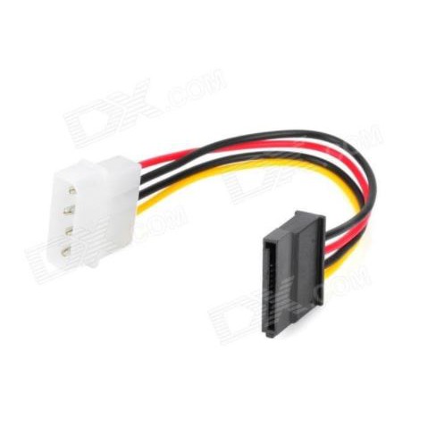 Cable Power sata 15 pin female To Molex 4 pin male standard Adapter for hdd ssd harddisk pc computer