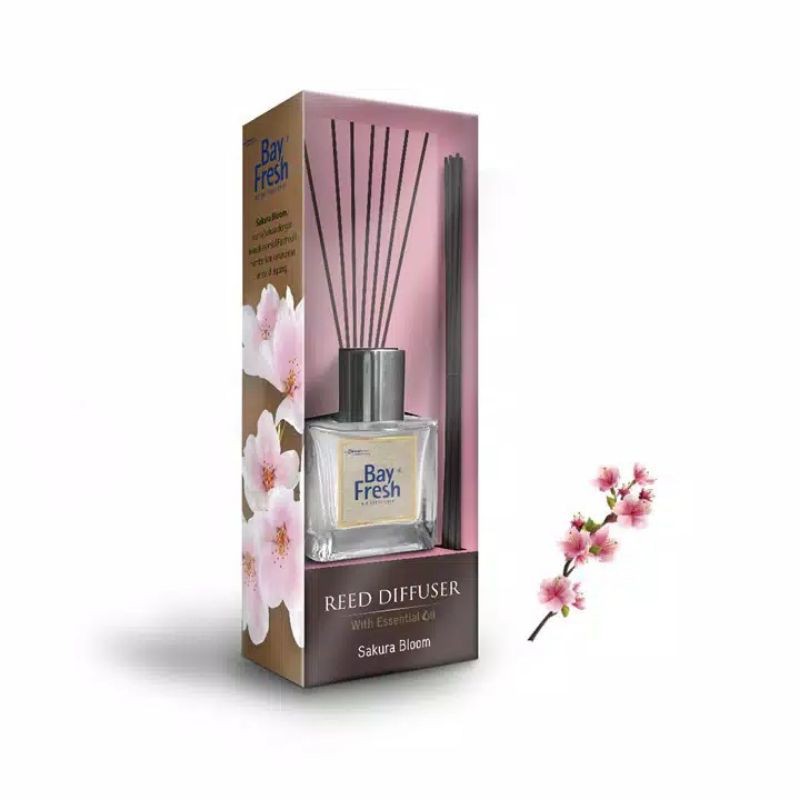 Bayfresh reed diffuser pengharum ruangan regular refill / fragrance aromatic sakura coffee lavender vanilla yuzu-3