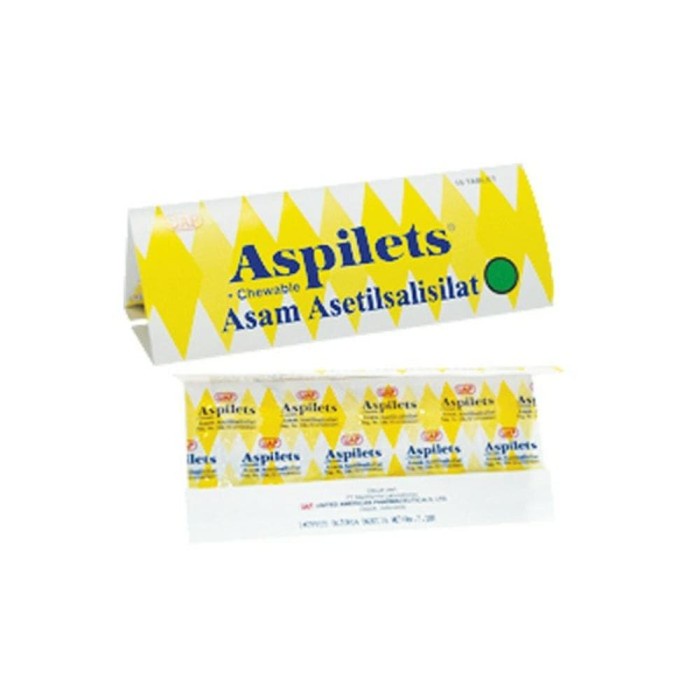 Aspilet 80 mg obat pengencer darah aspirin 1 BOX