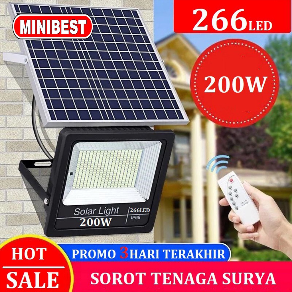 NEW LAMPU SOROT SOLAR CELL 200w / LEMPU LED SOLAR CELL / LAMPU TENAGA MATAHARI 200W