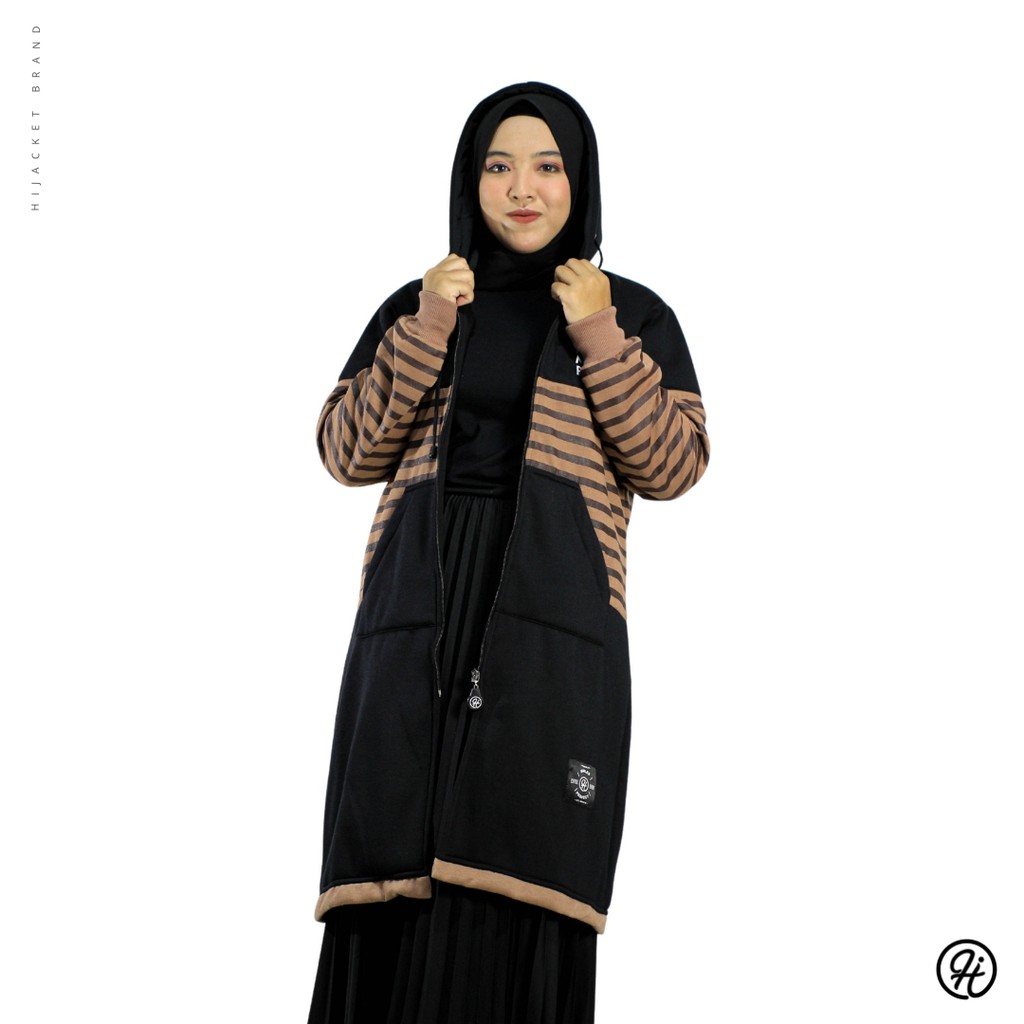 ❗ NEW ❗ JAKET MUSLIMAH HIJACKET VAHIRA ORIGINAL HIJABER HIJAB SYARI PANJANG HIJAKET MUSLIMAH-BLACK (HITAM)