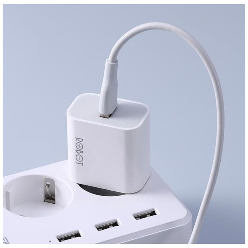 Adaptor Original Kepala Batok Charger Kemei Robot RT-K8 Travel USB Port Adapter 2A