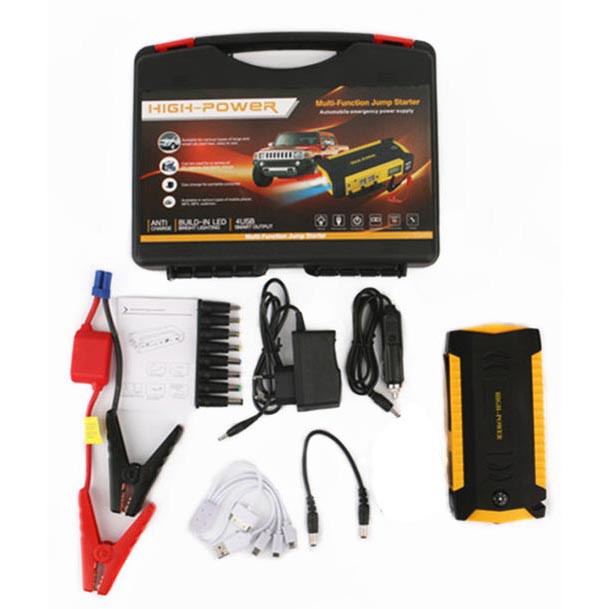 BISA COD Power Bank 69800mAh Car Jump Starter 12V 4 Port USB &amp; Senter - Taffware TM19B