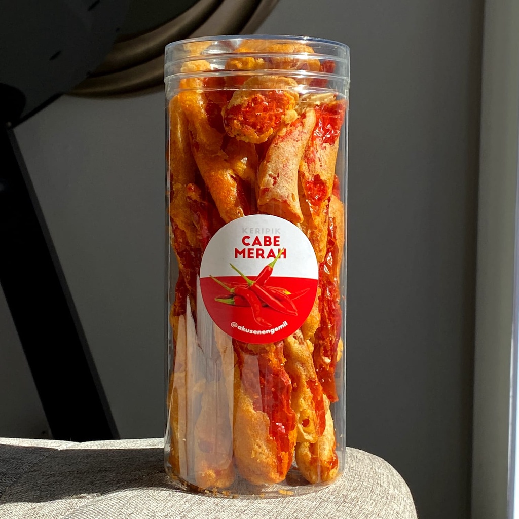 

KERIPIK CABE MERAH CRISPY PREMIUM 1300ml | KERIPIK SAYUR BUAH PREMIUM