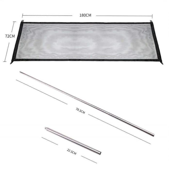 Magic Gate Pintu Jaring Penghalang Pagar Kandang Kucing Anjing 180CM-3