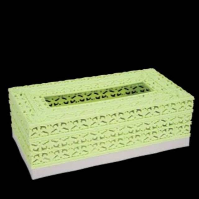 TEMPAT TISUE GREEN LEAF 1250 MOTIF ANYAMAN / KOTAK TISU / TEMPAT TISSUE