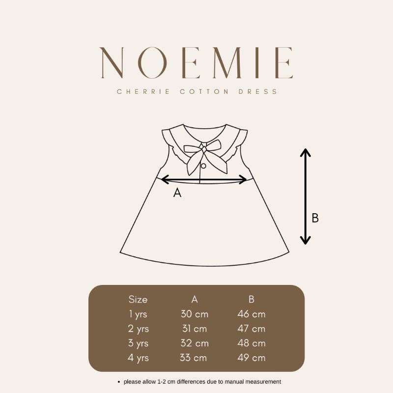 BELL AND BO NOEMIE DRESS ANAK PEREMPUAN 1-4 Tahun