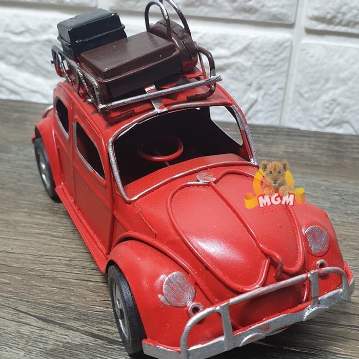 HANDMADE Pajangan Miniatur mobil VW mobil Klasik metal mobil 15CM