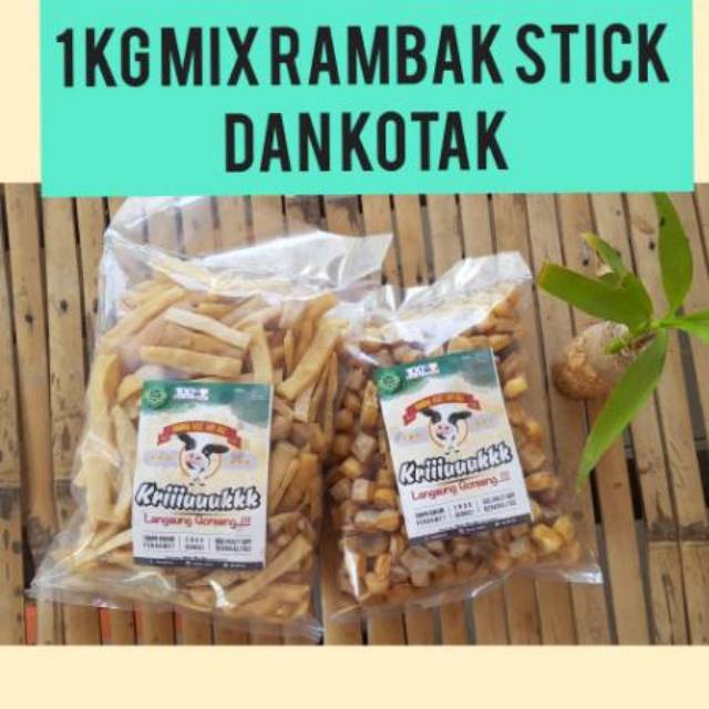 

DOROKDOK / RAMBAK SAPI MIX STICK KOTAK / KERUPUK RAMBAK / KERUPUK KULIT SAPI