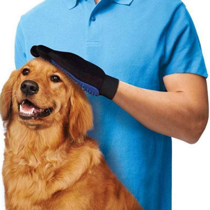 

PROMO - NICREW Sarung Tangan Pijat Grooming Anjing - CWST1 - Blue