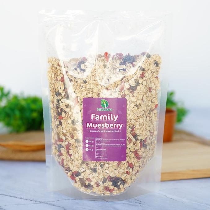 

Promo Awal tahun Greenara Family Muesberry 1Kg / Muesli Berry Promo Awal tahun