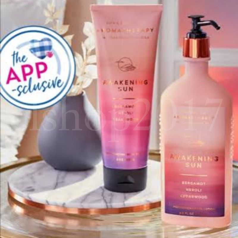 BATH AND BODY WORKS BBW AROMATHERAPY AWAKENING SUN BERGAMOT NEROLI CEDARWOOD SERIES ESSENTIAL OIL ROLL ON ESSENTIAL OIL MIST PILLOW MIST BODY CREAM SCENTPORTABLE WALLFLOWER ROOMSPRAY POCKETBAC BODY LOTION BODY CREAM BODY WASH