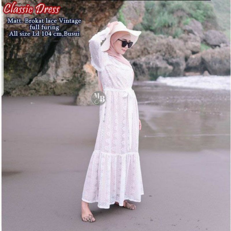 CLASSIC DRESS DRESS TILLE GAMIS BROKAT TILLE