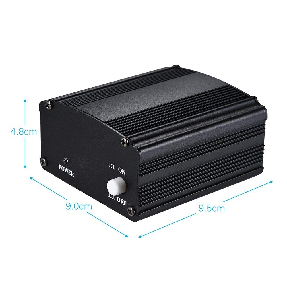 Power Microphone 1 Channel 48V - RU-P48V - Black