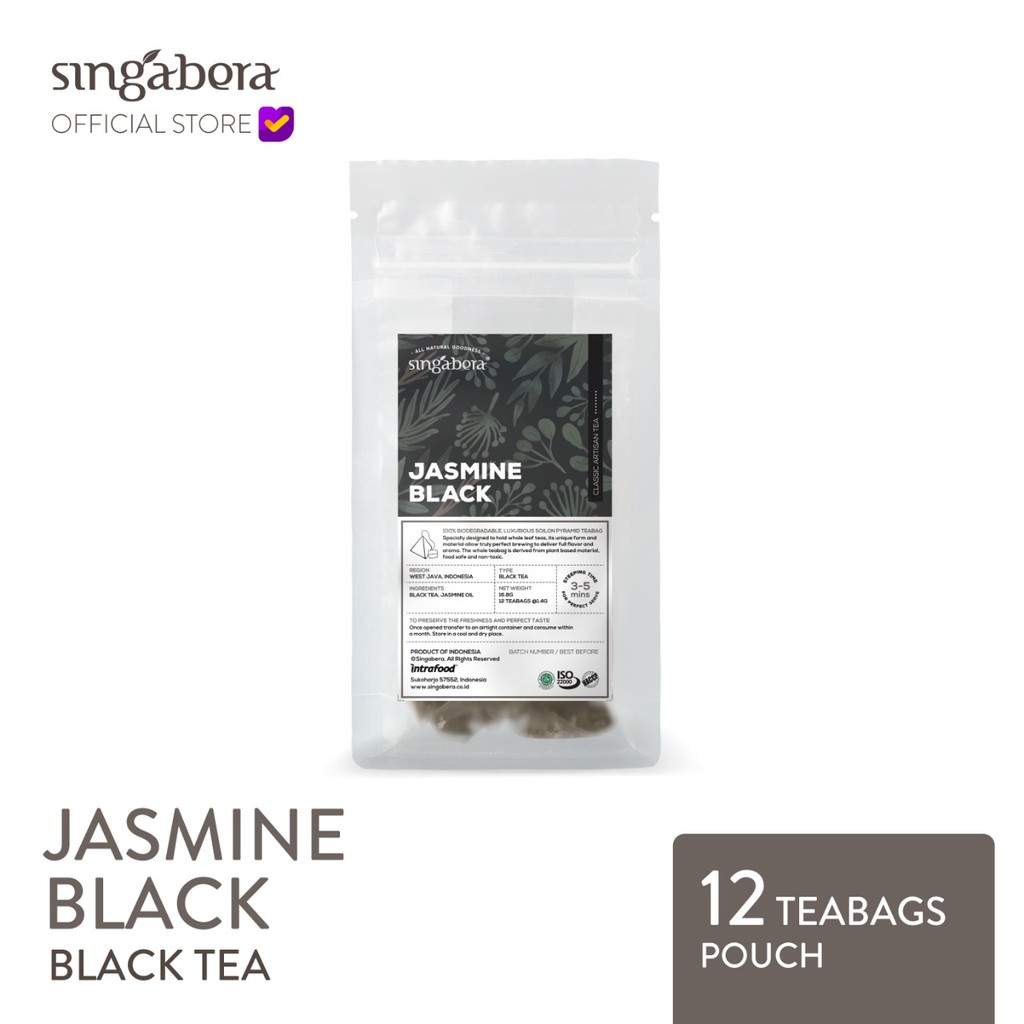 

Singabera Jasmine Black - Black Tea / Teh Hitam - 12 Teabag