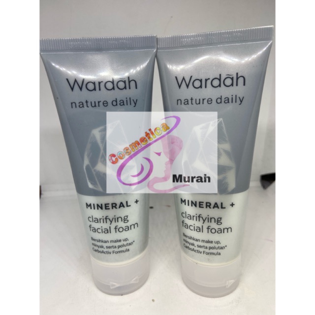 WARDAH MINERAL FACIAL FOAM // nature daily wardah mineral + clarifying facial foal