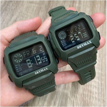 BISA COD jam tangan COUPLE PRIA &amp; WANITA Original SKYMAX 1815 MILITARY BISA BERENANG