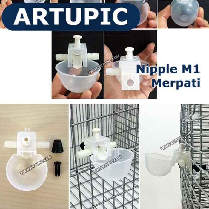 Nipple Merpati M1 Artupic Tempat Alat Botol Minum Burung Merpati