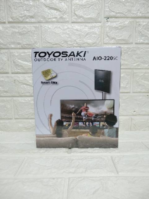 ANTENA TV DIGITAL OUTDOOR TOYOSAKI AIO 220SC FREE KABEL 10M