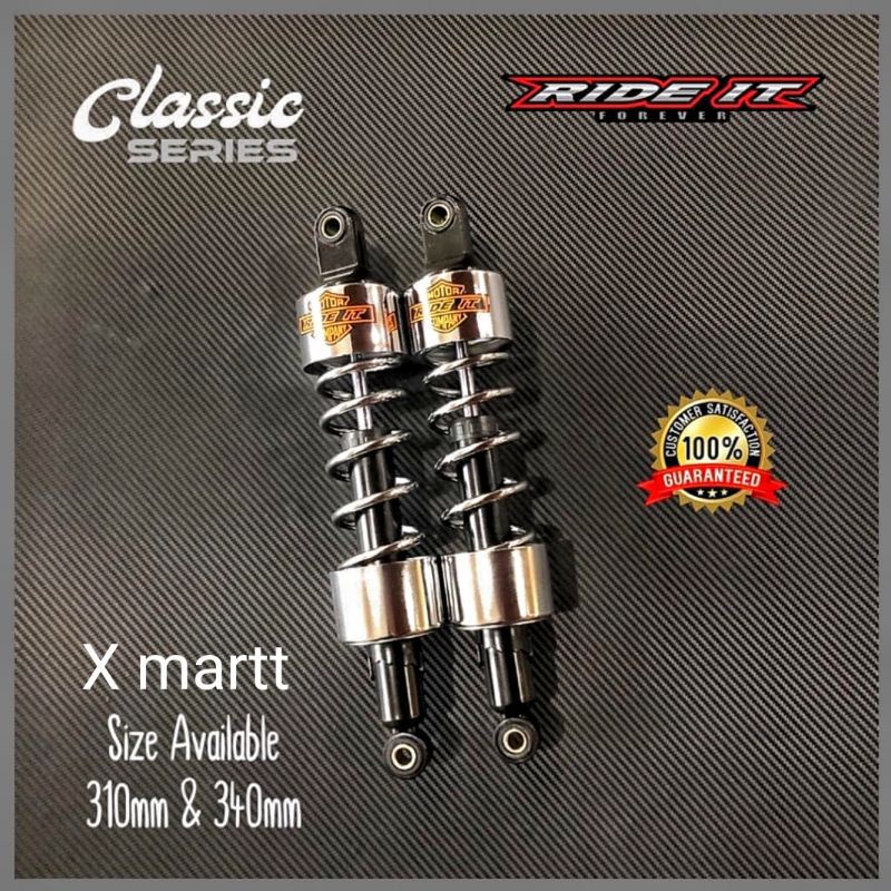 Shock Classic Ride It Chrome 310 MM Dan 340 MM