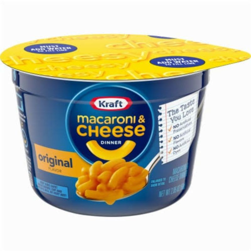 Kraft Macaroni Cheese Cup Original 58gr Shopee Indonesia