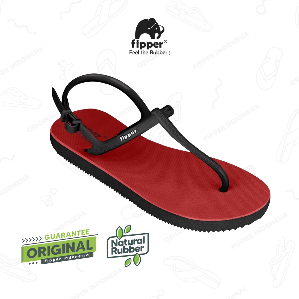 Fipper Strappy Red / Black