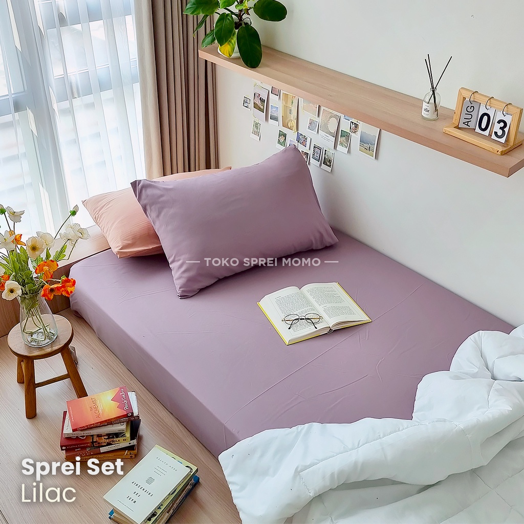 Sprei Set Microtex Seri Aesthetic - Ukr 90, 100, 120 x 200