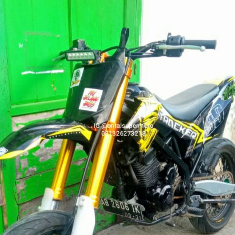 Set papan crf 250 + lampu led bar 6 mata pnp klx crf dtracker-2