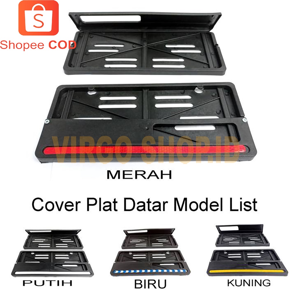 Tempat Plat Nomor Plastik Datar Univesal / cover plat datar model honda / Cover Plat Beat / Cover Plat Vario / Cover Plat Scoopy