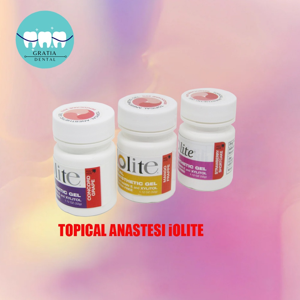 Lolite Gel Iolite Topikal Anastesi Dental Anestesi Topical Oral Anesthetic Gel