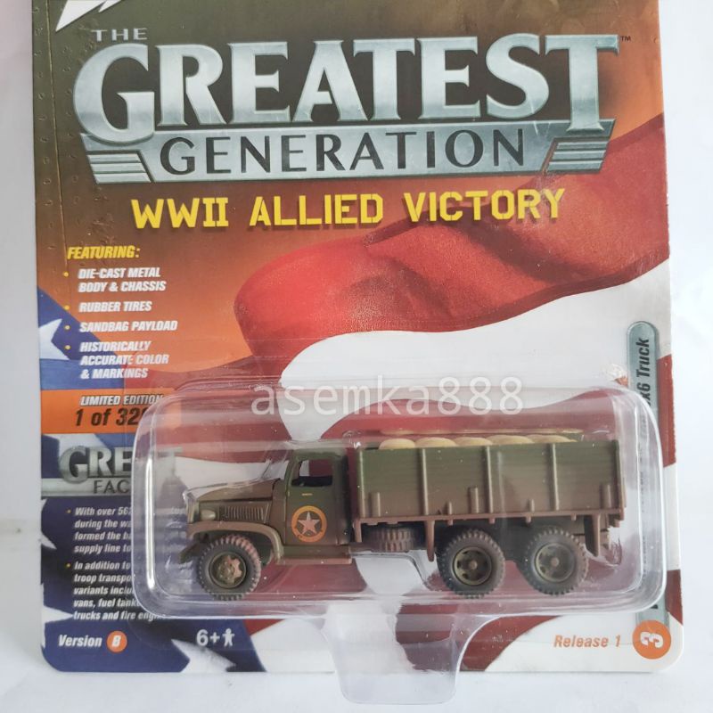 Johnny Lightning WWII GMC CCKW 6x6 truck