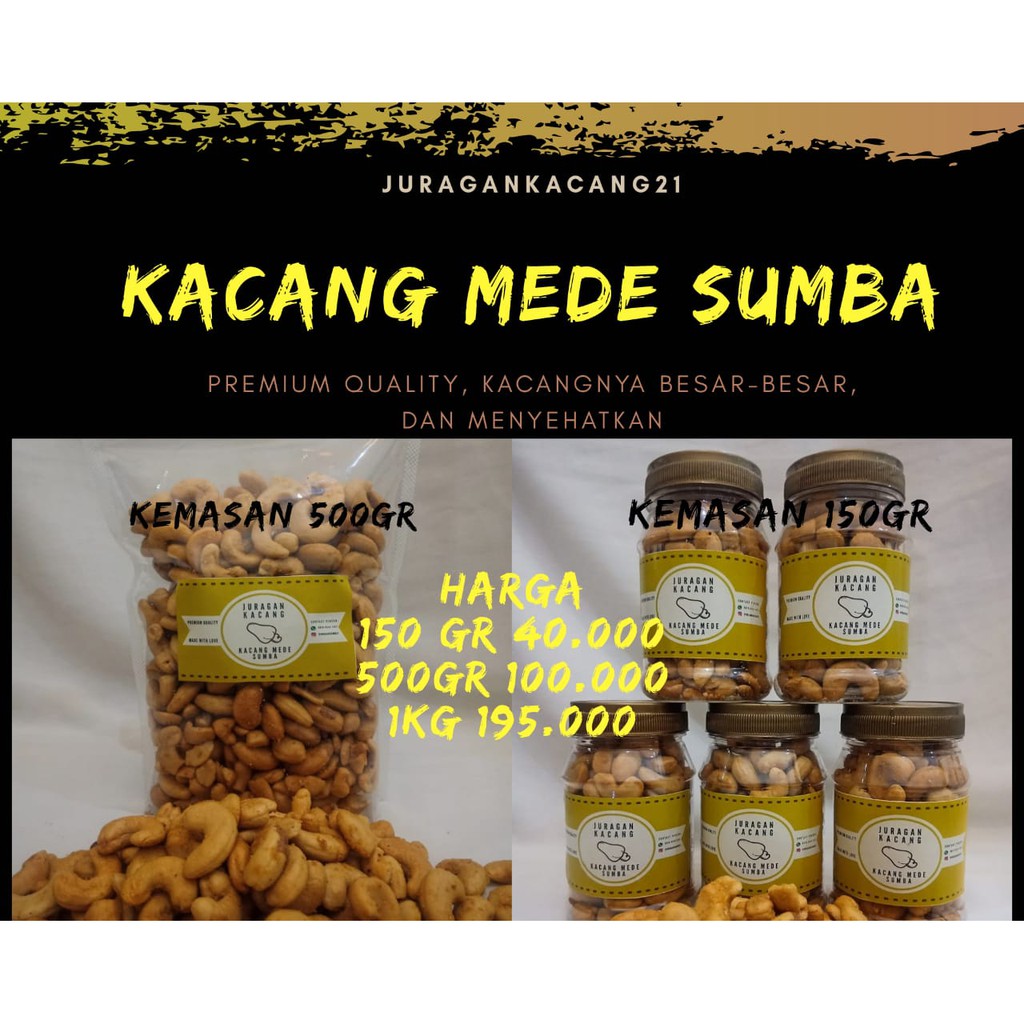 

Kacang Mede Asli Sumba Kualitas Super Premium / kacang
