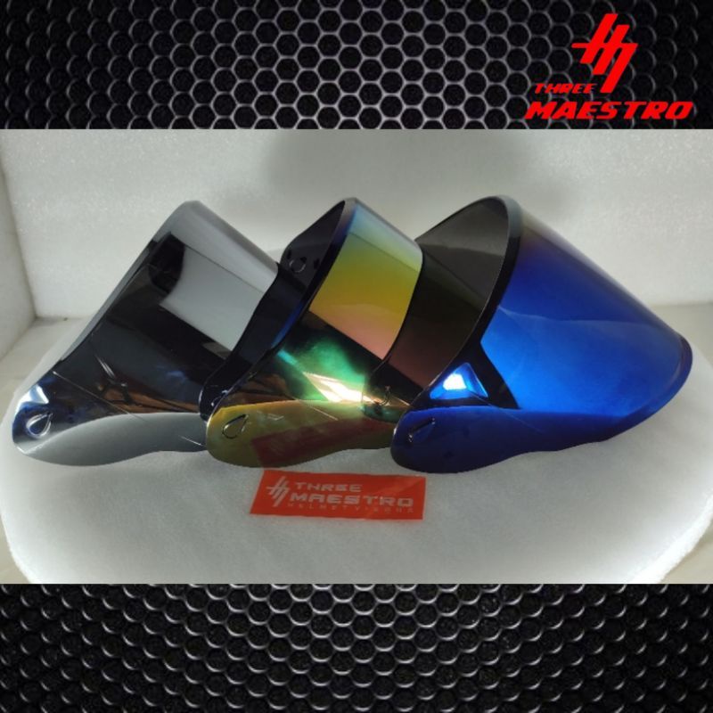 flat visor NHK r6 iridium +spoiler NHK r6 + / gratis stiker visor NHK