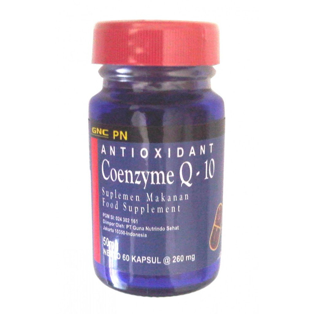 Coenzym Q-10 50 mg GNC 60 Kapsul Lunak/ Pengiriman khusus via JNE