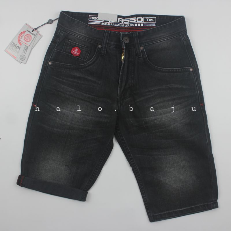 PICASSO PREMIUM JEANS (PG202F- DOUBLEBLACK) Celana Pendek Picasso Original
