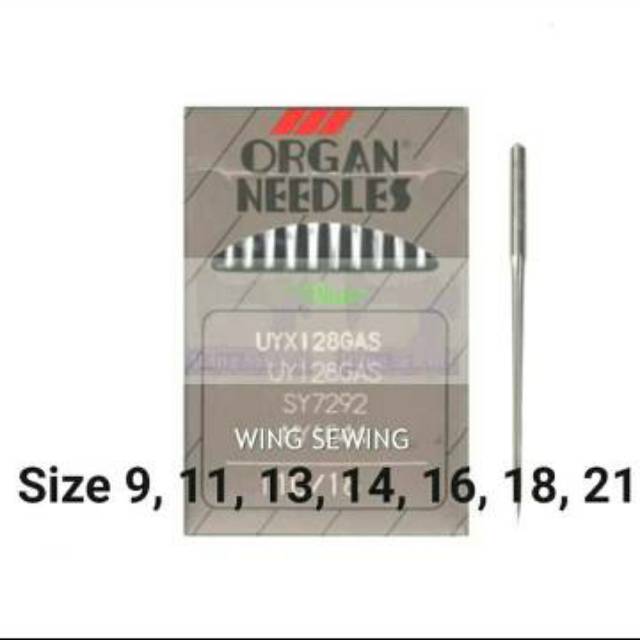 UYX128 ORGAN NEEDLES Jarum Mesin Jahit Industri Overdeck Kam