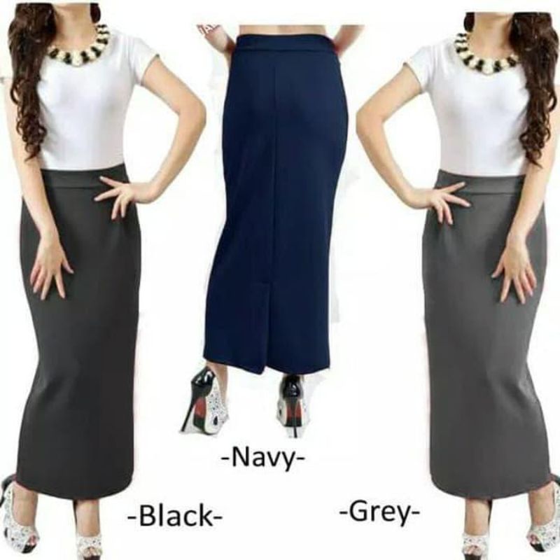 Cod Rok scuba pensil/rok kerja kantor scuba premium