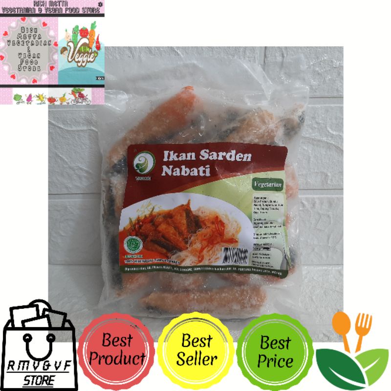 

Vegood Ikan Sarden Nabati Vegetarian Frozen Food 450gr