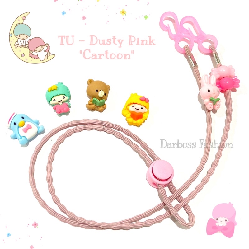 Strap Masker 2in1 Anak dan Dewasa / Tali Kalung Masker / Pengait Masker / Konektor Masker / Tali Lanyard / Mask Extender / Tali Masker anak laki-laki / Clay stopper lucu l