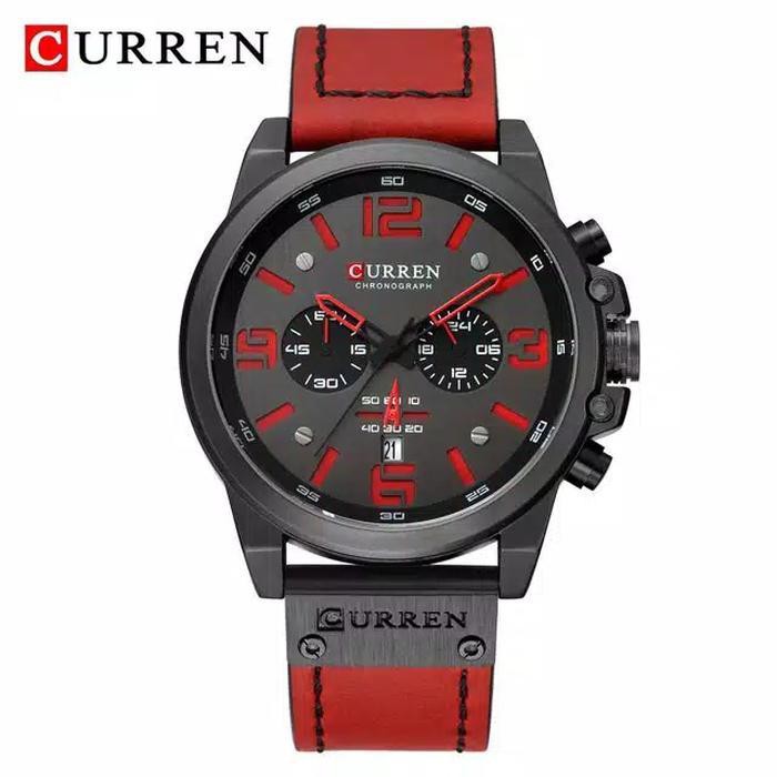Dijual Jam Tangan Pria CURREN 8314 Chrono Aktif by Curren Official Shop - Merah Diskon