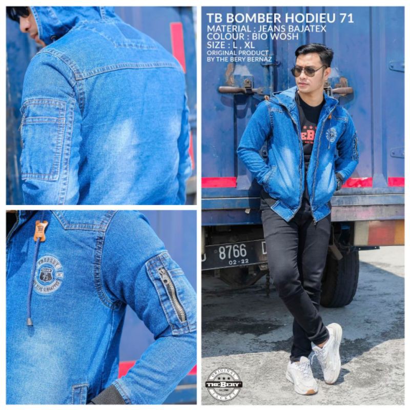 JAKET JEANS BERY HOODIE LOGO 71