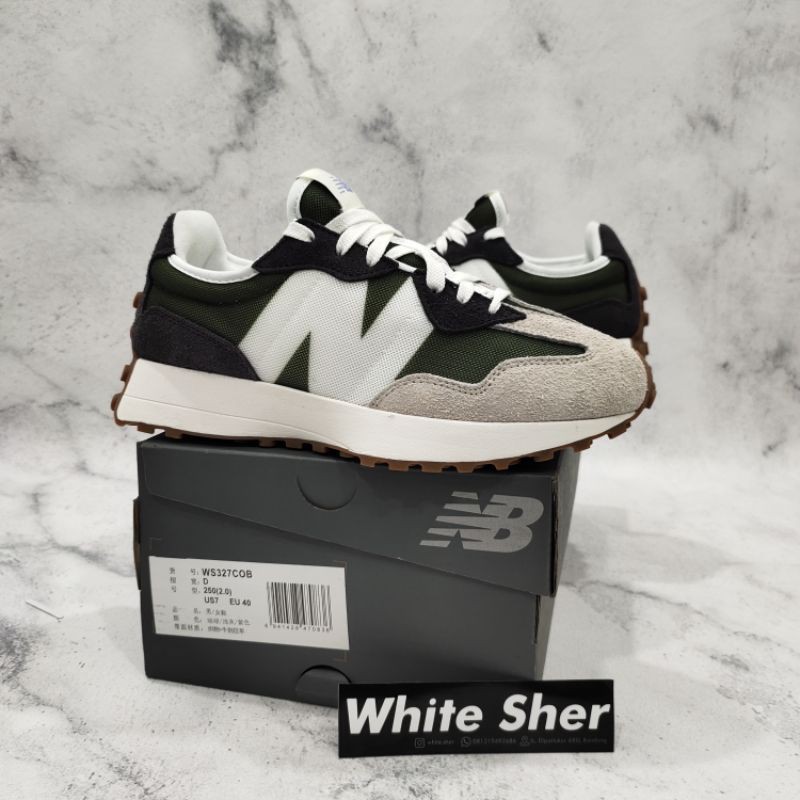 new balance 327 olive green
