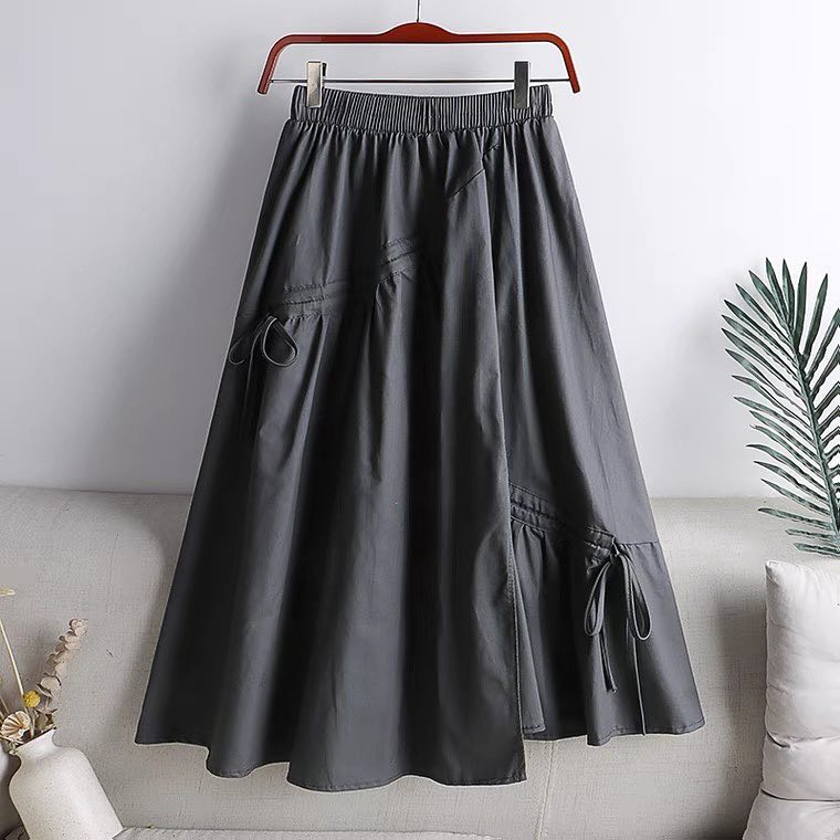 DANIELA SKIRT - FLOTTILICIOUS / bawahan simple pita / rok wanita linen / fashion outfit hijab ootd Cewek