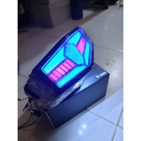 lampu rem lampu belakng rx king new led variasi