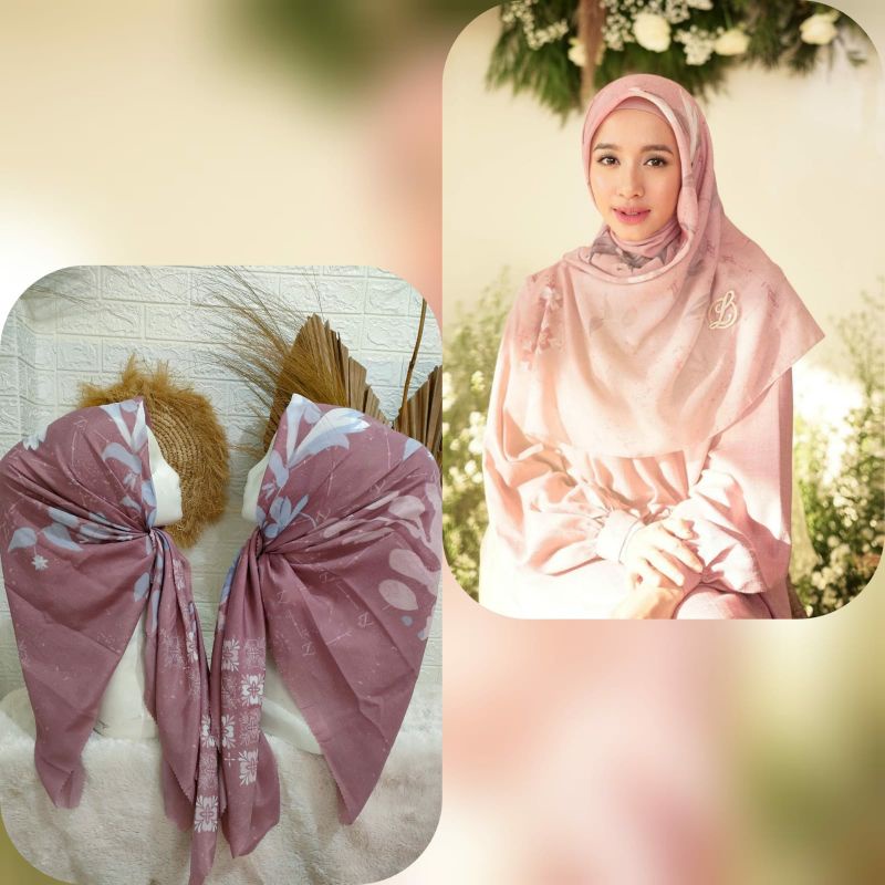 Hijab motif LCB / Hijab Branded kw segiempat