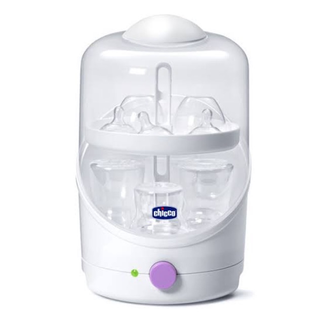 Brand NEW. EX-GIFT. Chicco sterilizer baby bottle step up family