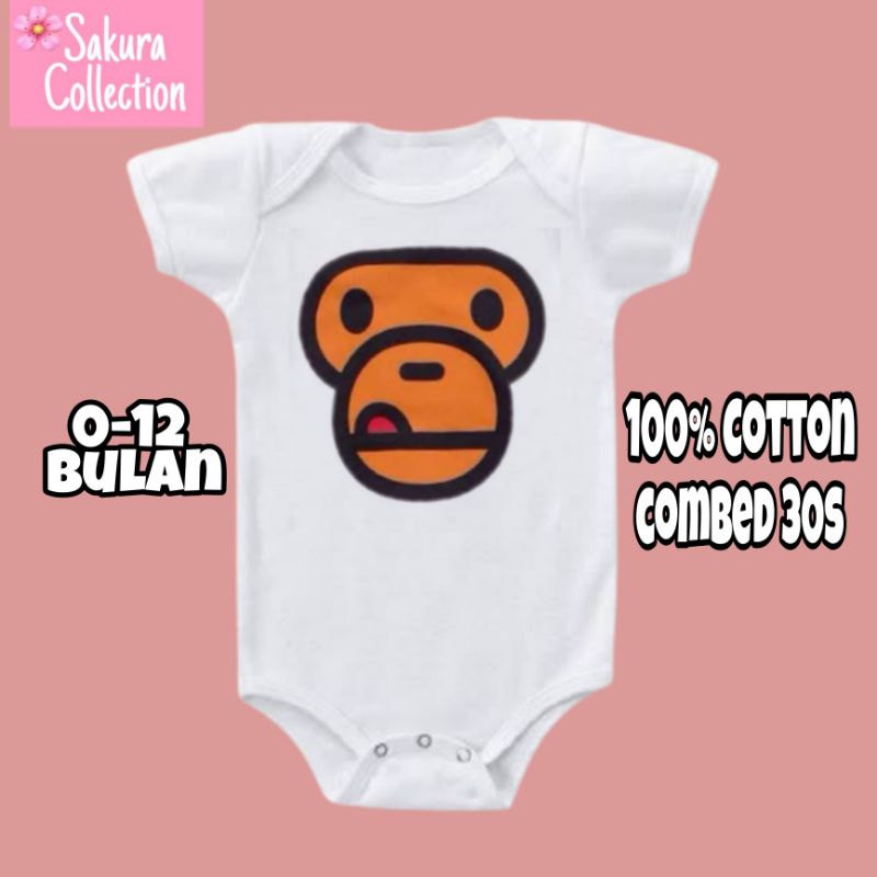 SC Kaos baju bayi jumper baby kids pendek viral Brand BABY MILO logo tulisan custom usia 0 1 2 3 4 5 6 7 8 9 10 11 12 bulan sampai umur 1 tahun adem jumpsuit babysuit romper bodysuit little anak kecil hitam style laki laki perempuan unisex nyaman lembut