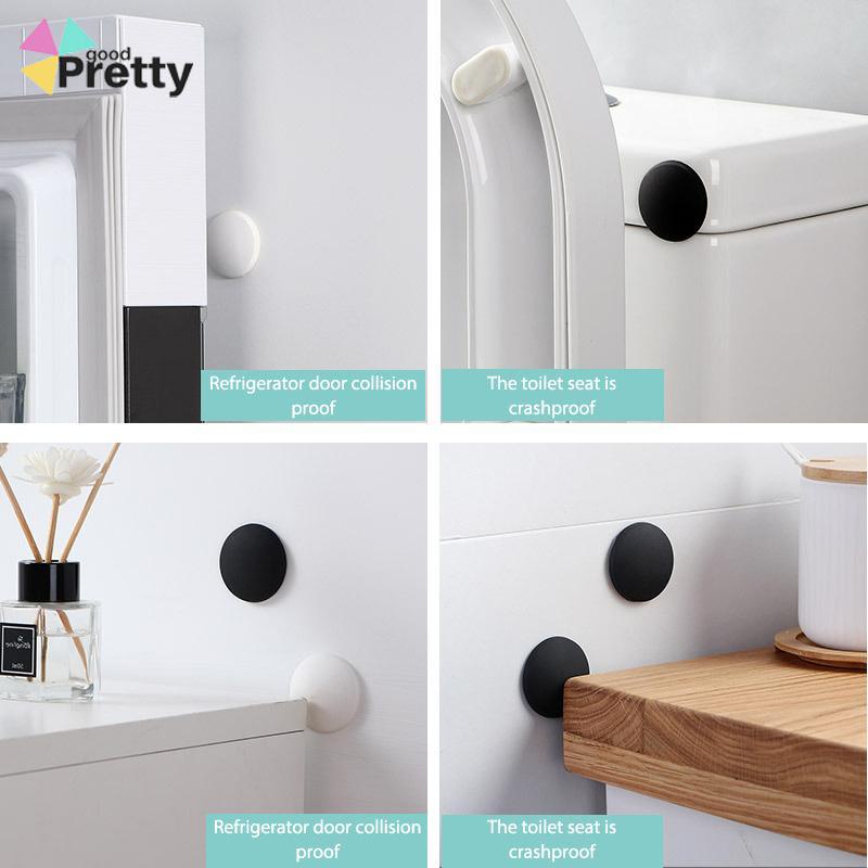 Pintu Rumah Belakang Anti-tabrakan Pad Kabinet Samping Tempat Tidur Silent Suction Cup Gagang Pintu Kulkas - PD