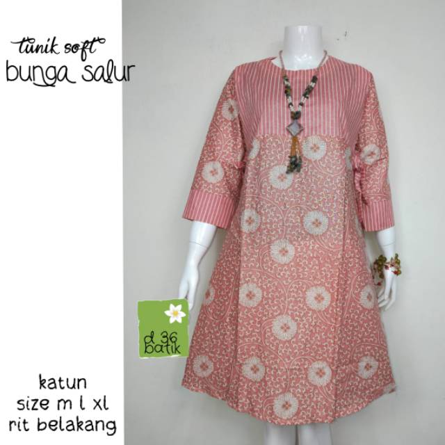 Tunik soft bunga salur