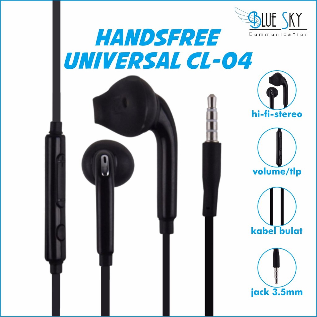 HEADSET EARPHONE UNIVERSAL CL-04